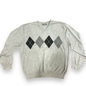 Consensus retro unisex grey XL cotton sweater